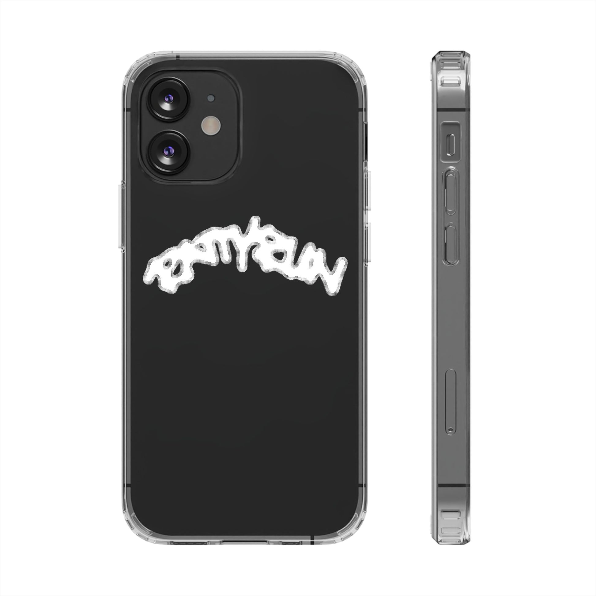 Ratty Run Clear Phone Case 01 Rat Doodles