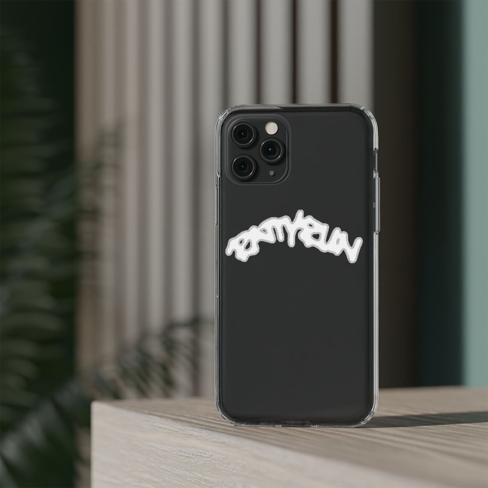 Ratty Run Clear Phone Case 01 Rat Doodles
