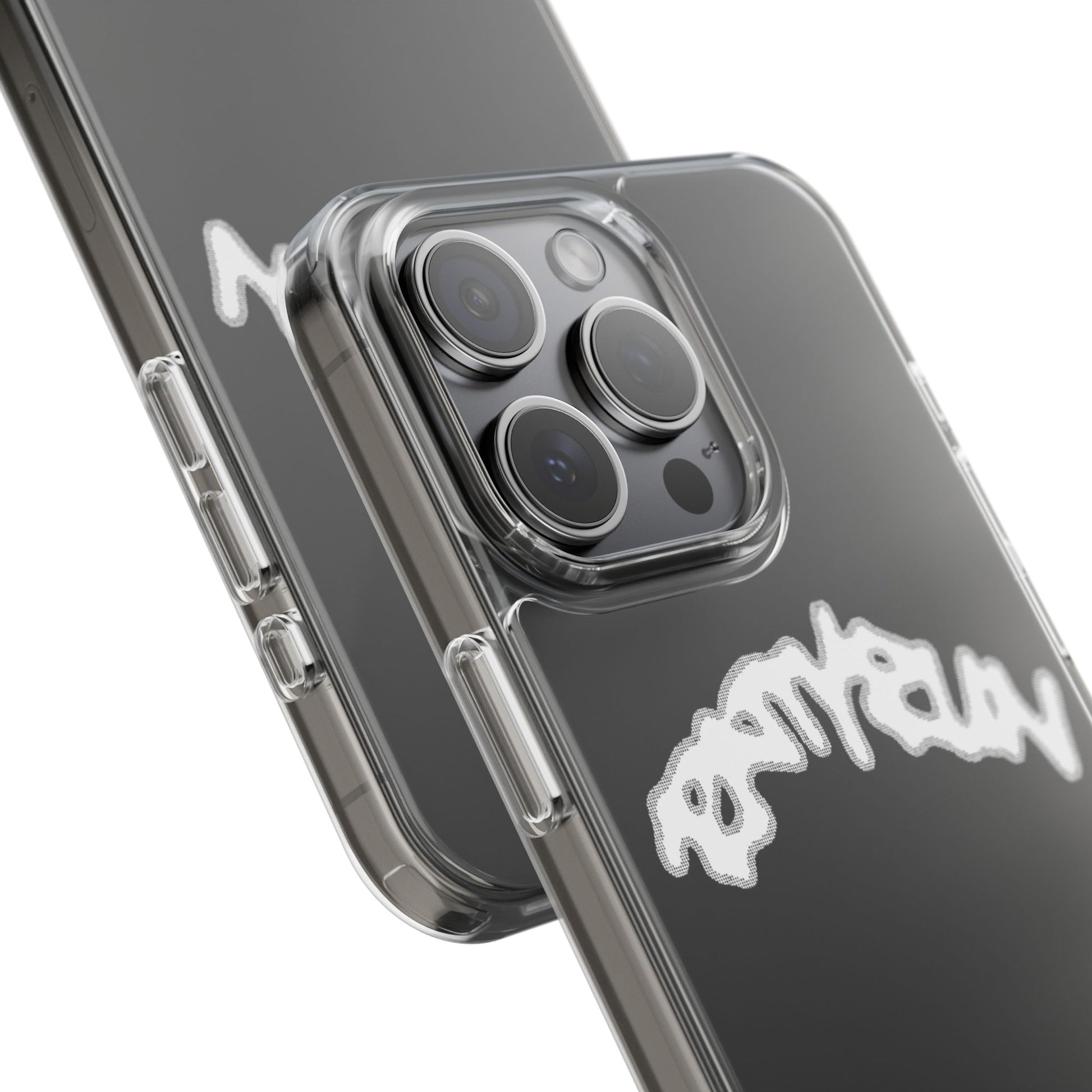 Ratty Run Clear Phone Case 01 Rat Doodles