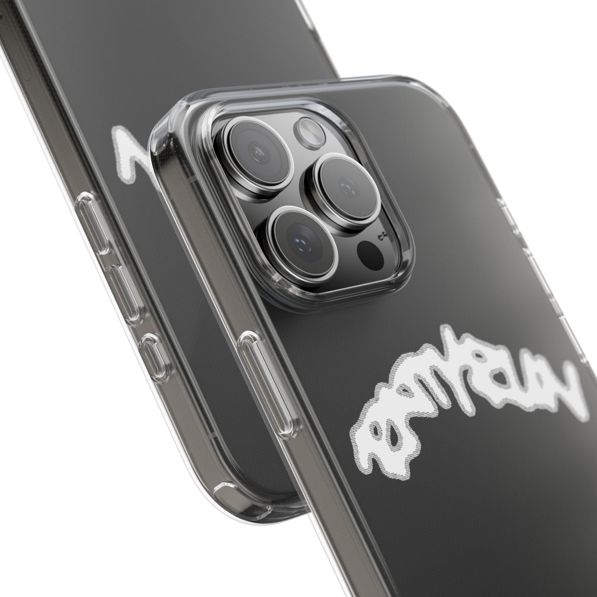 Ratty Run Clear Phone Case 01 Rat Doodles