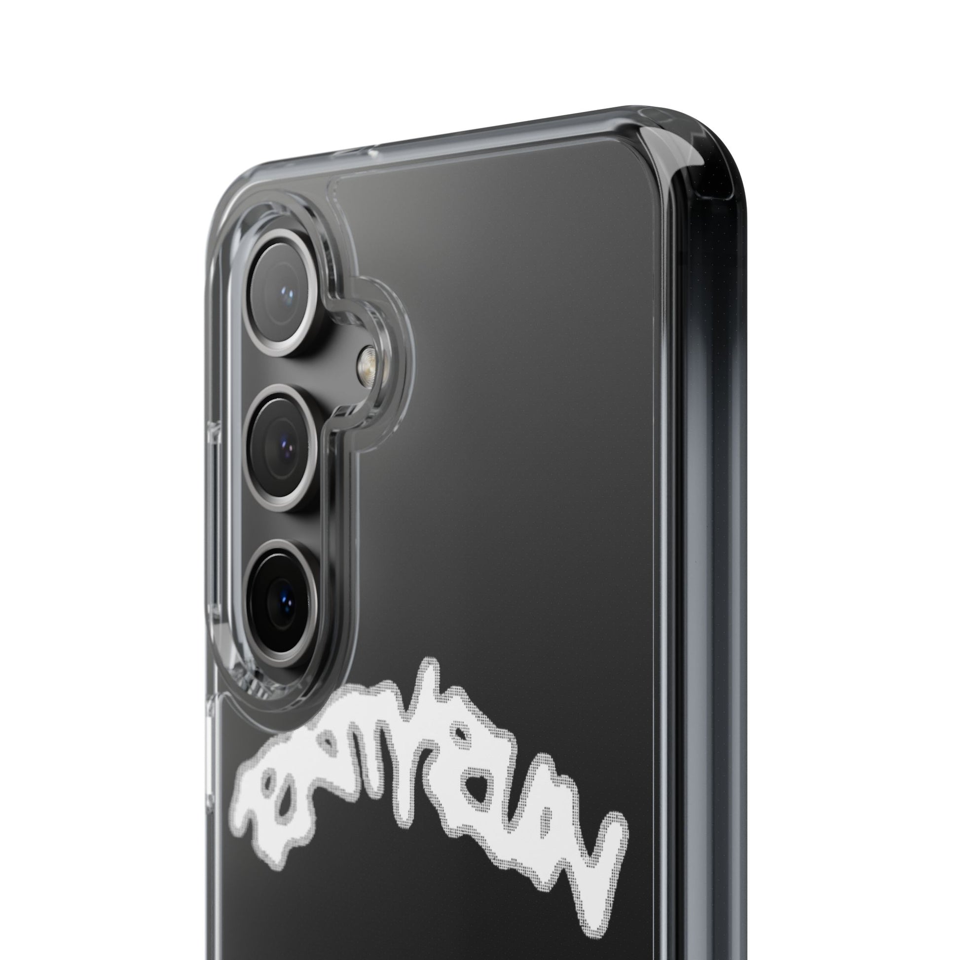 Ratty Run Clear Phone Case 01 Rat Doodles
