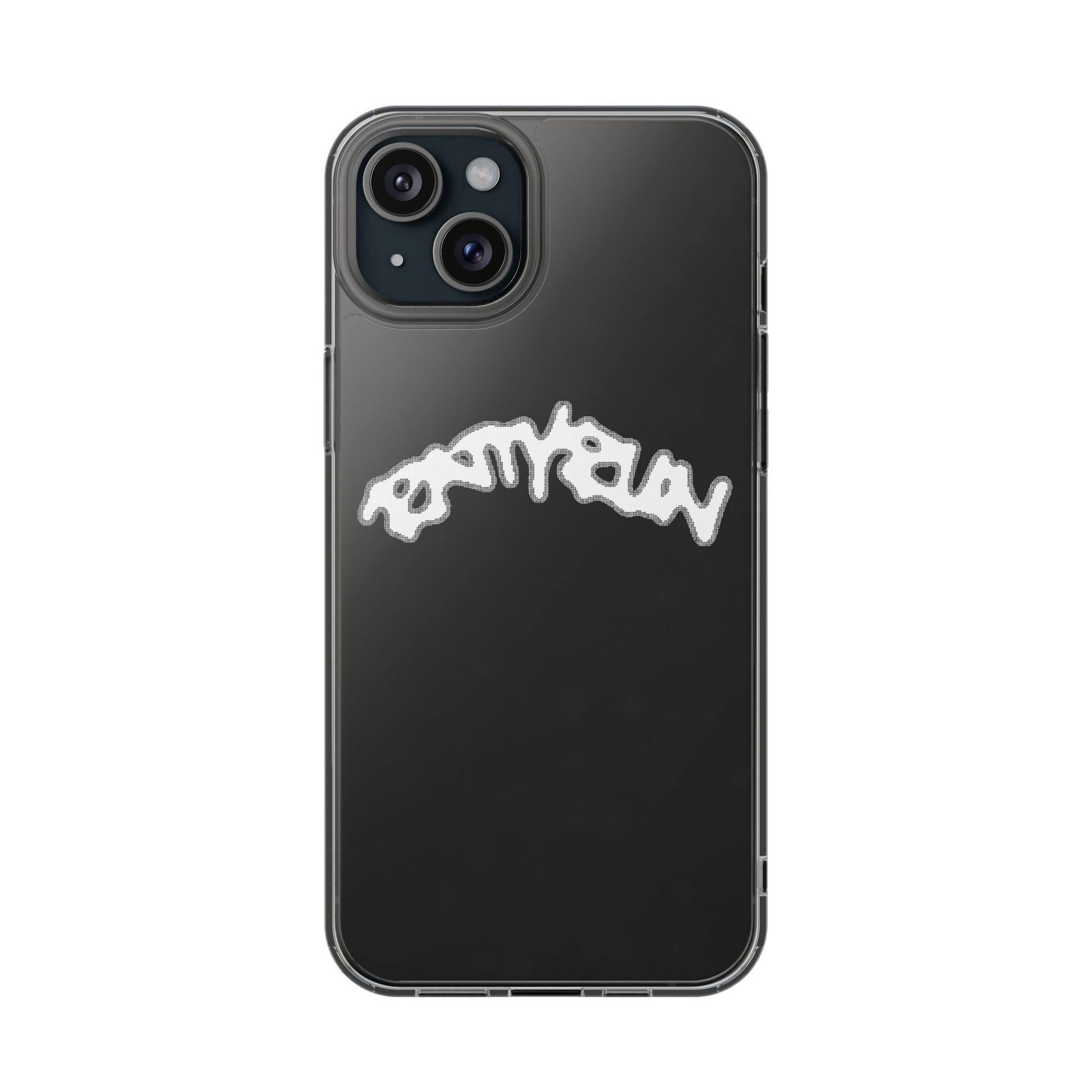 Ratty Run Clear Phone Case 01 Rat Doodles