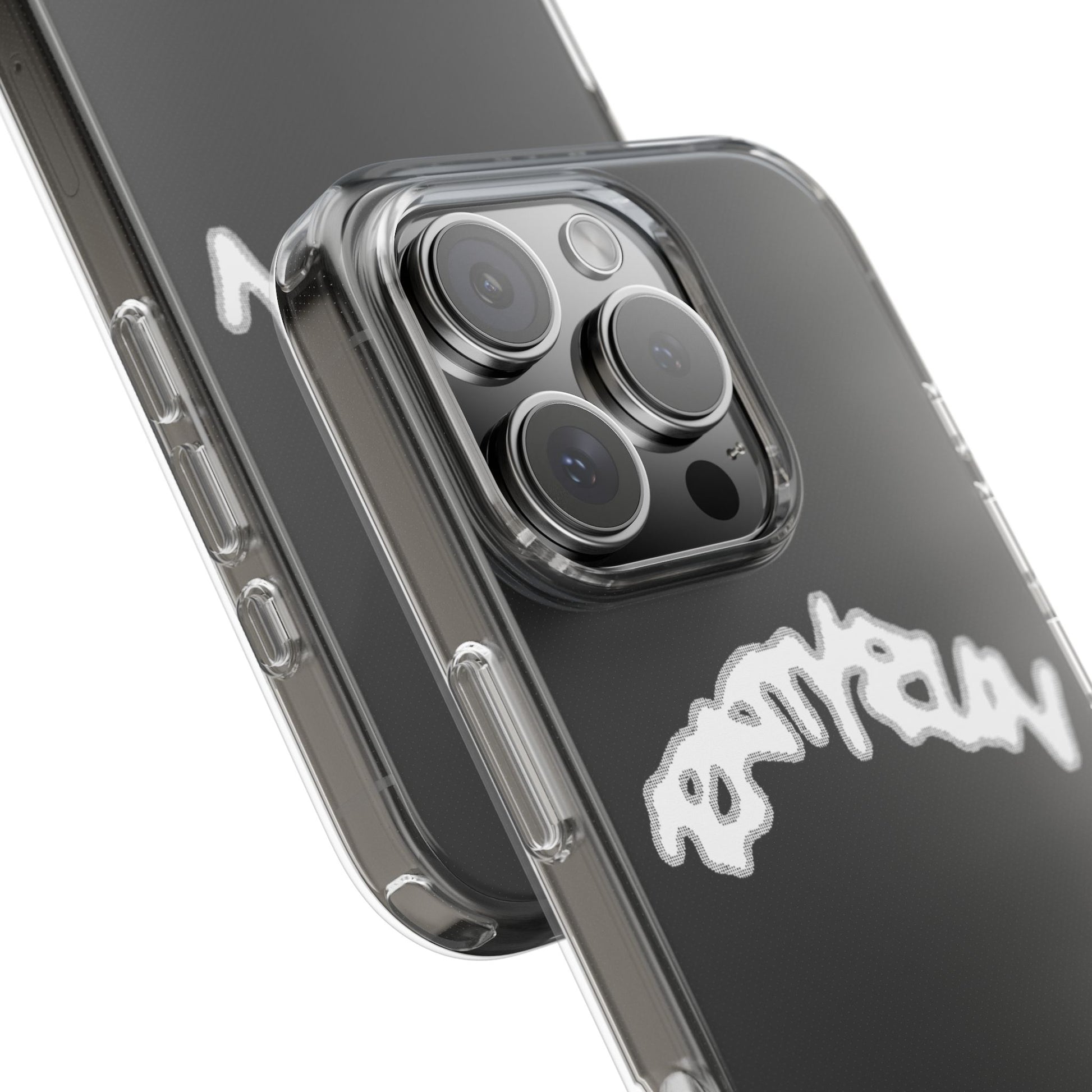 Ratty Run Clear Phone Case 01 Rat Doodles