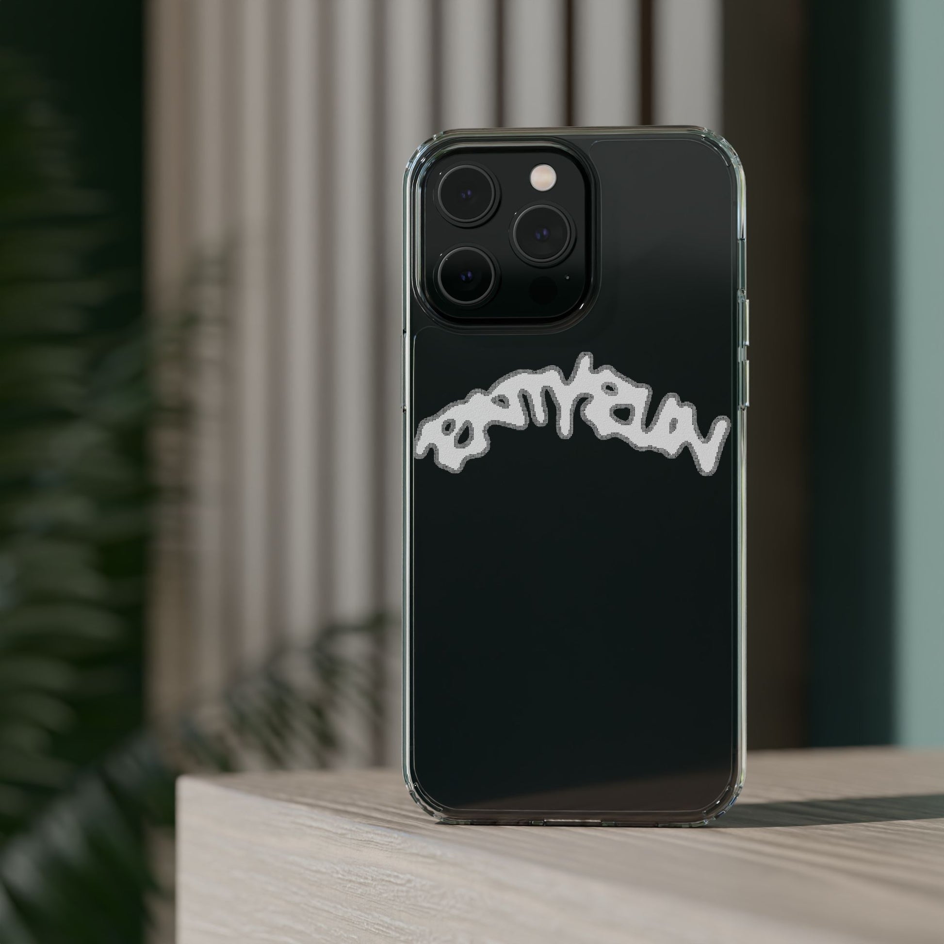 Ratty Run Clear Phone Case 01 Rat Doodles