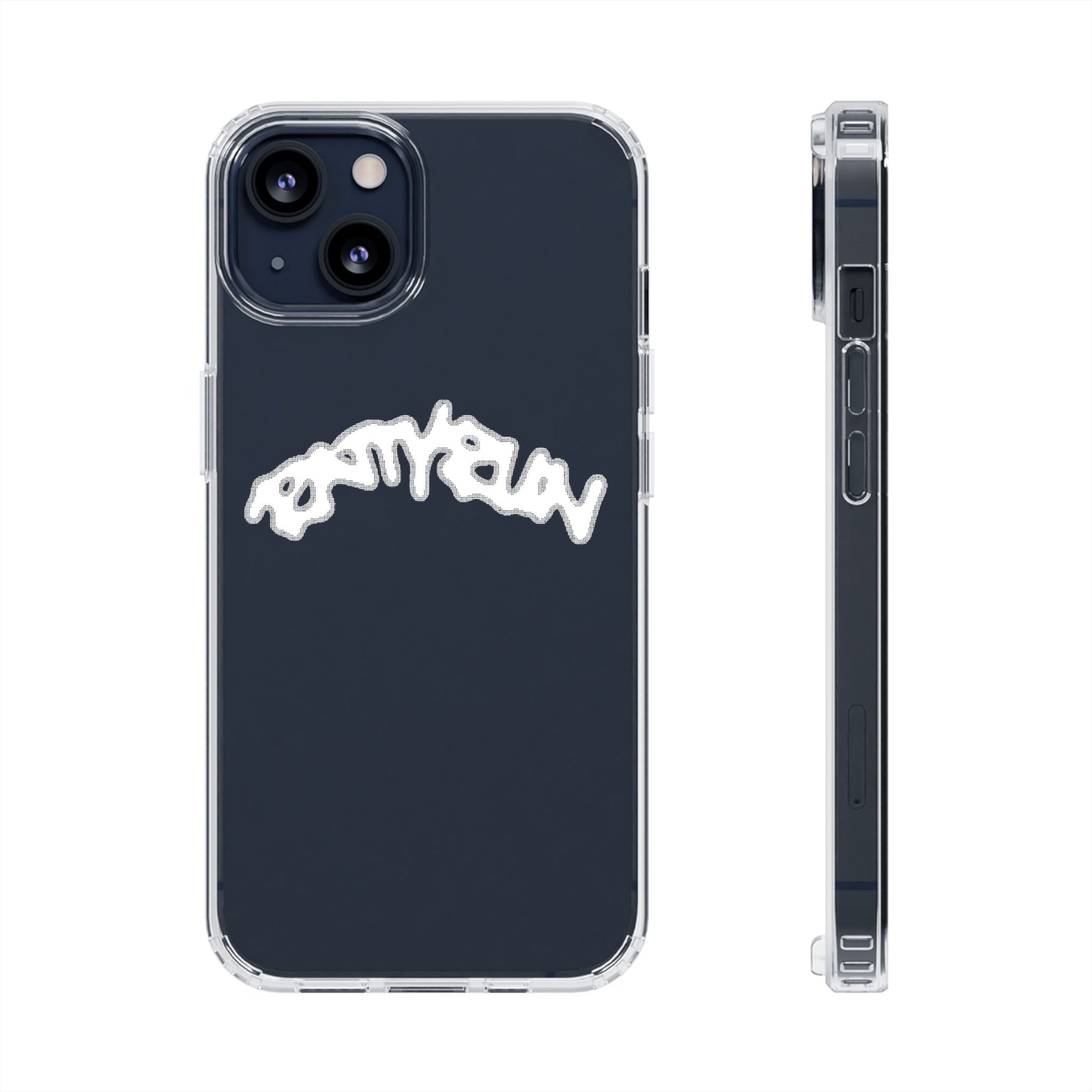 Ratty Run Clear Phone Case 01 Rat Doodles