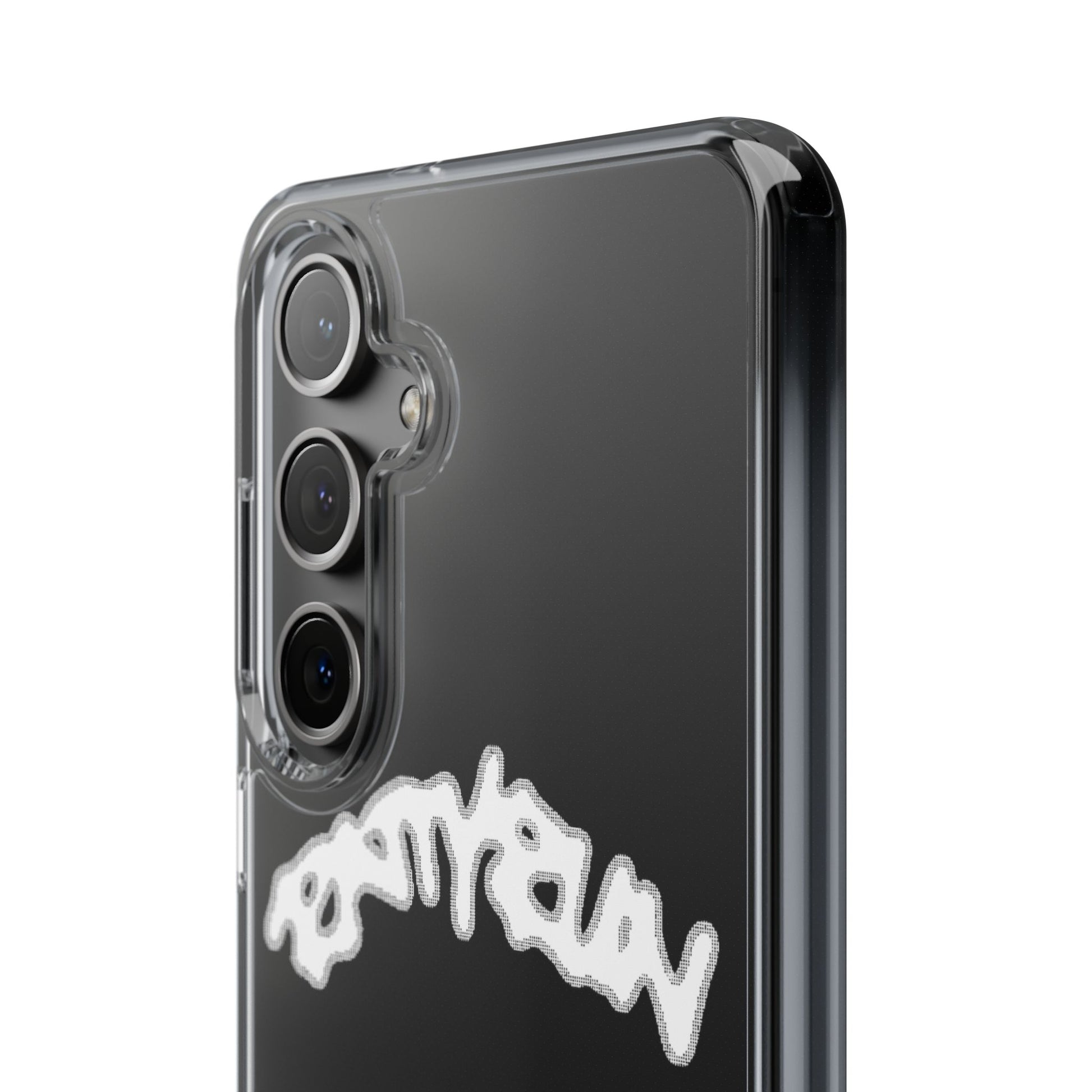 Ratty Run Clear Phone Case 01 Rat Doodles