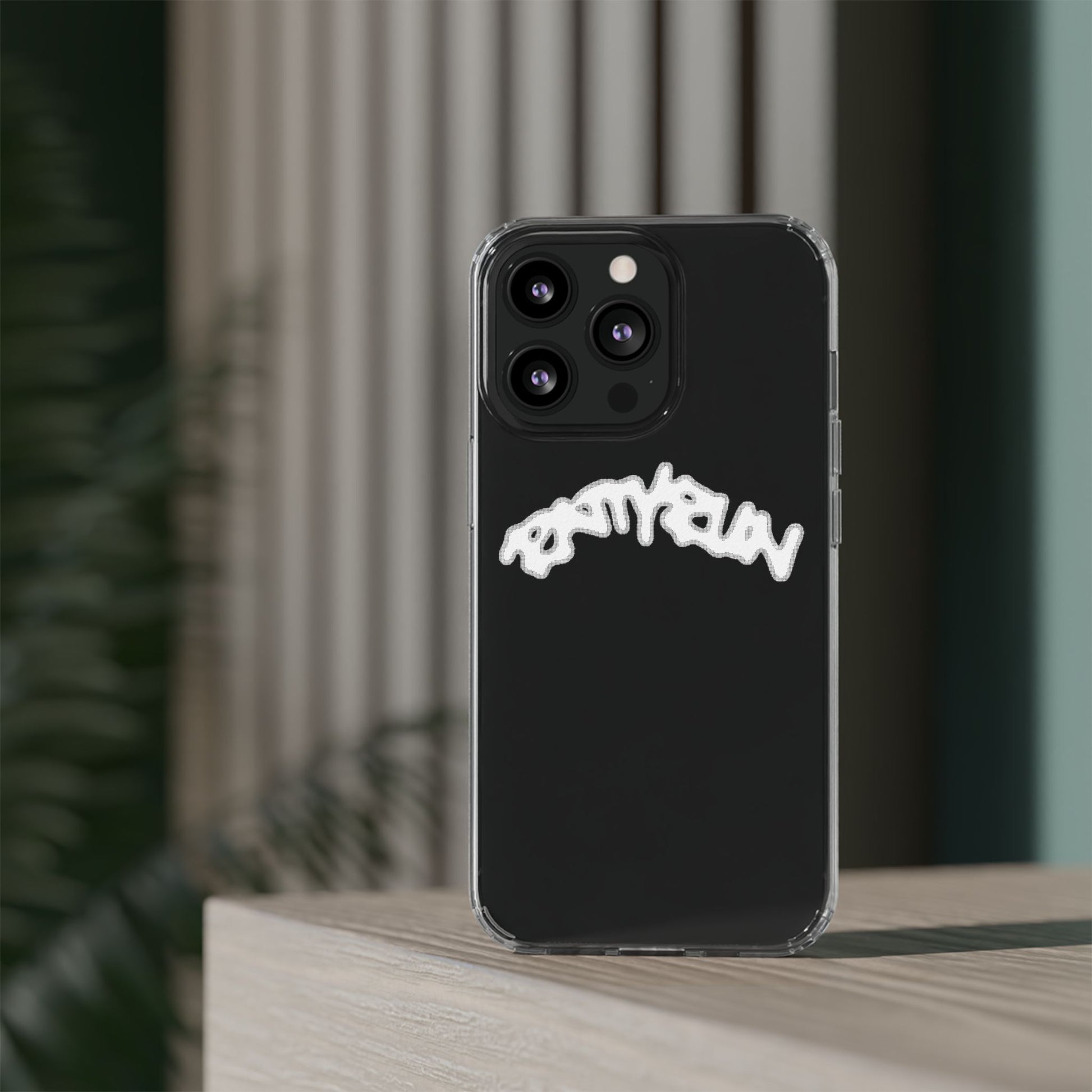 Ratty Run Clear Phone Case 01 Rat Doodles