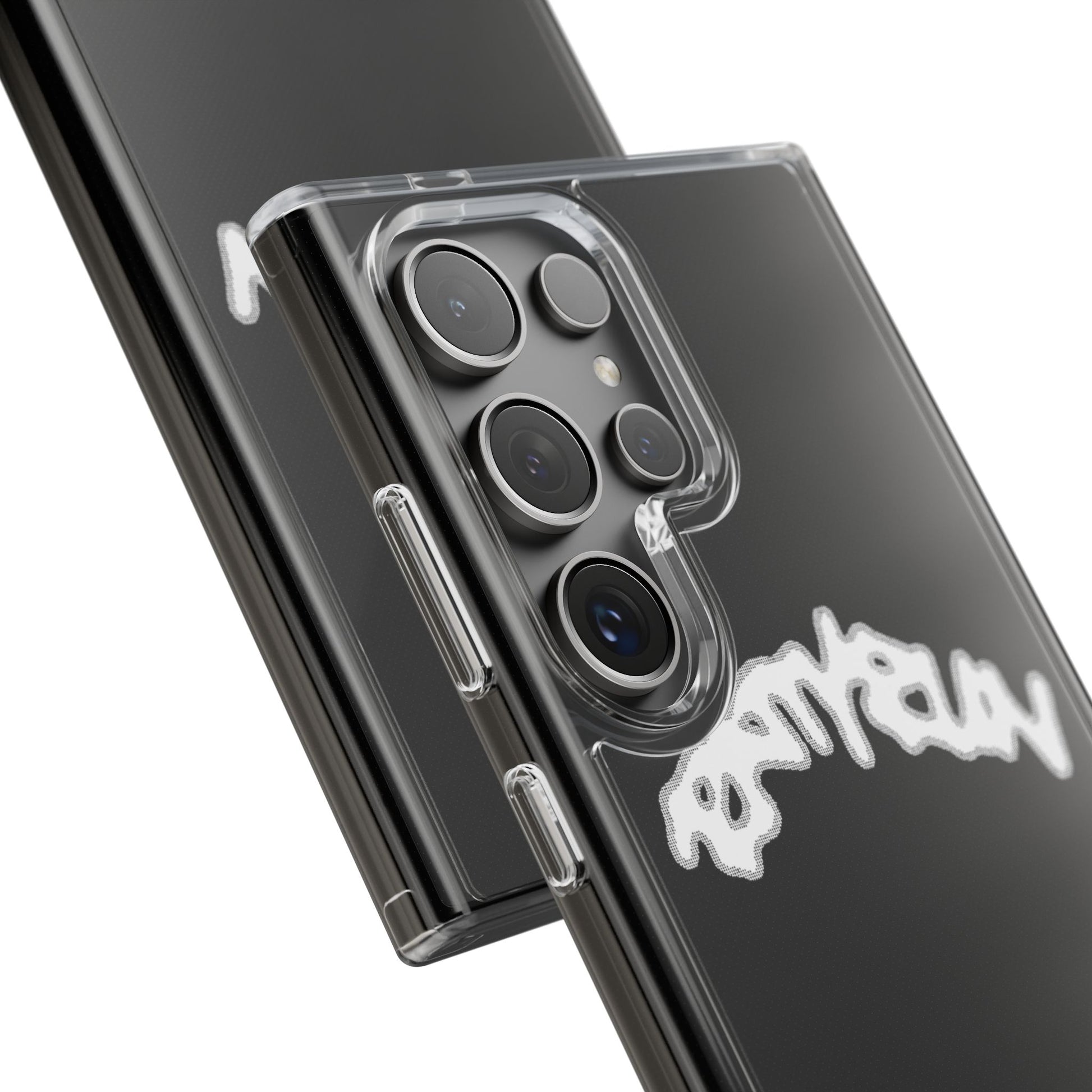 Ratty Run Clear Phone Case 01 Rat Doodles