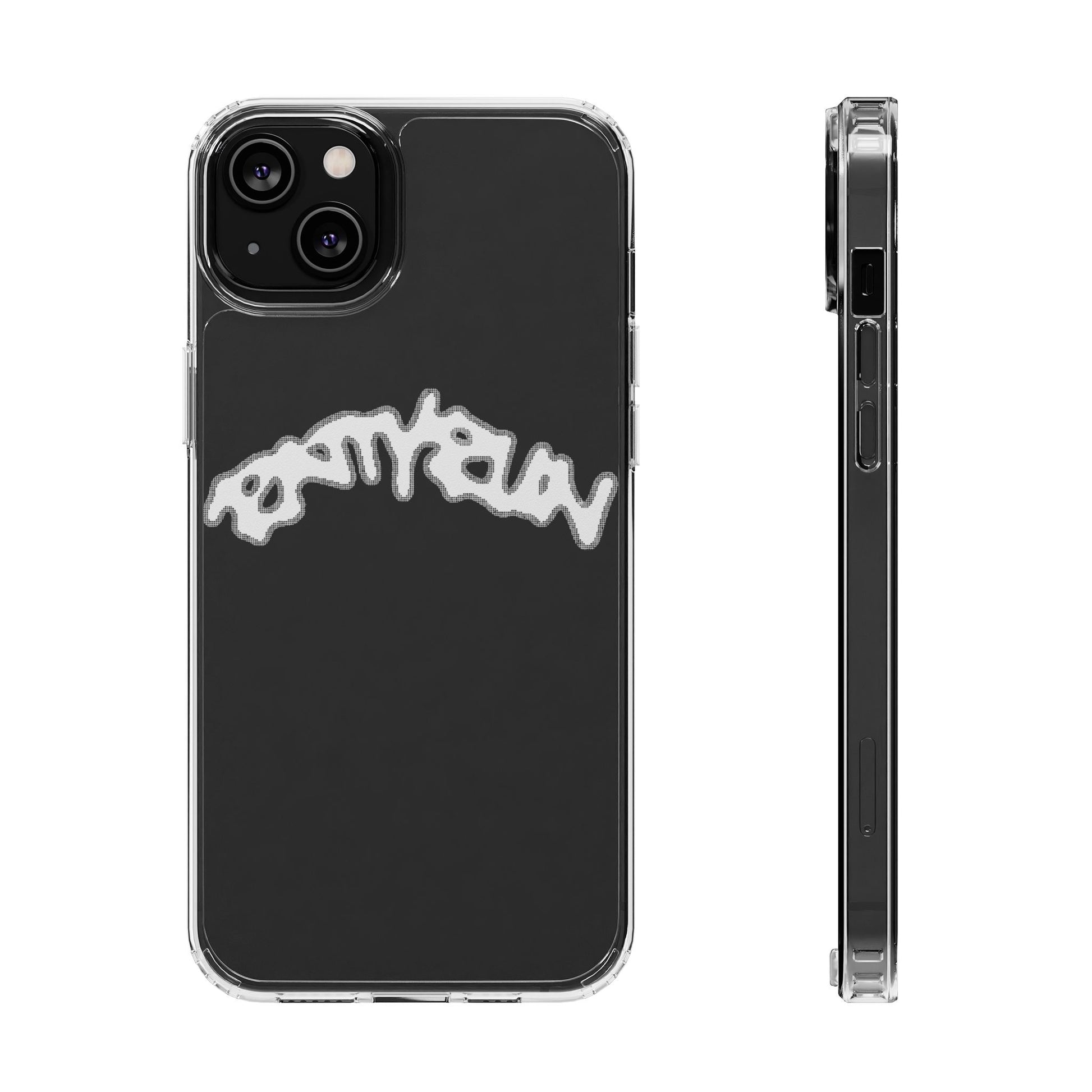 Ratty Run Clear Phone Case 01 Rat Doodles