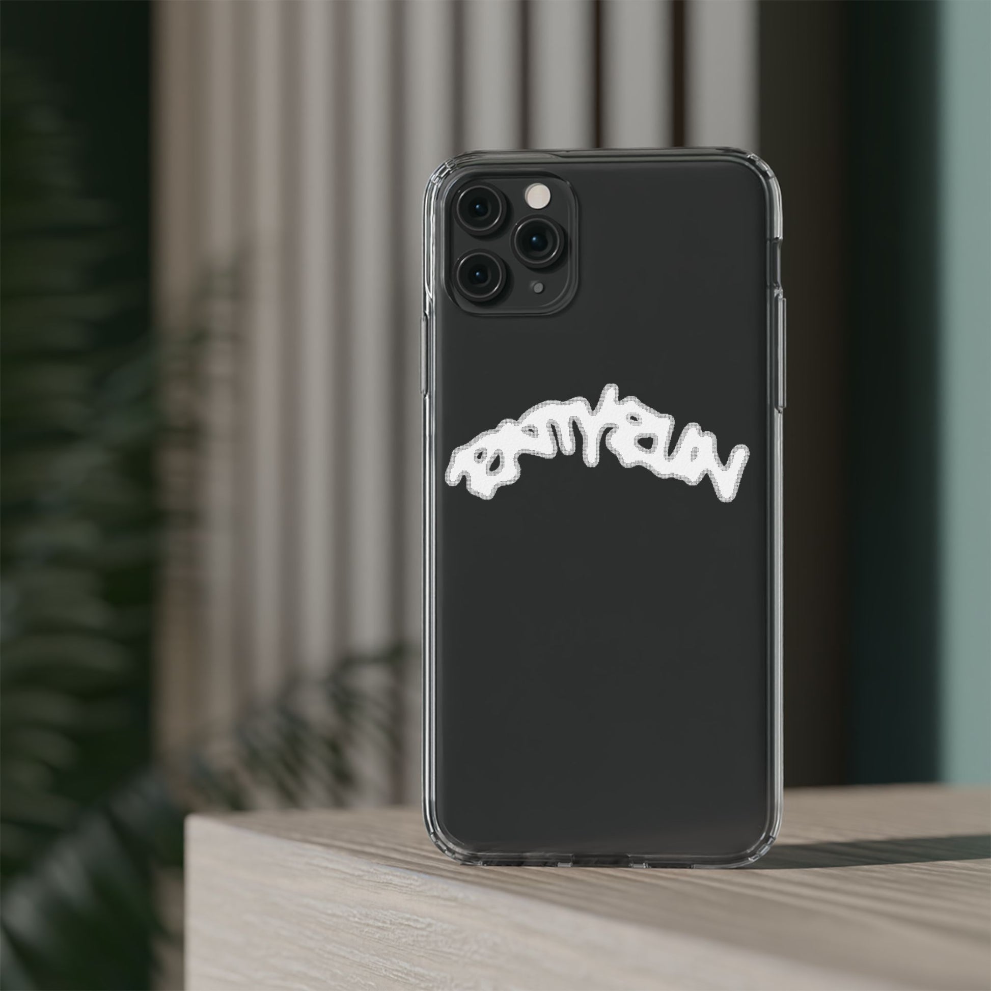 Ratty Run Clear Phone Case 01 Rat Doodles