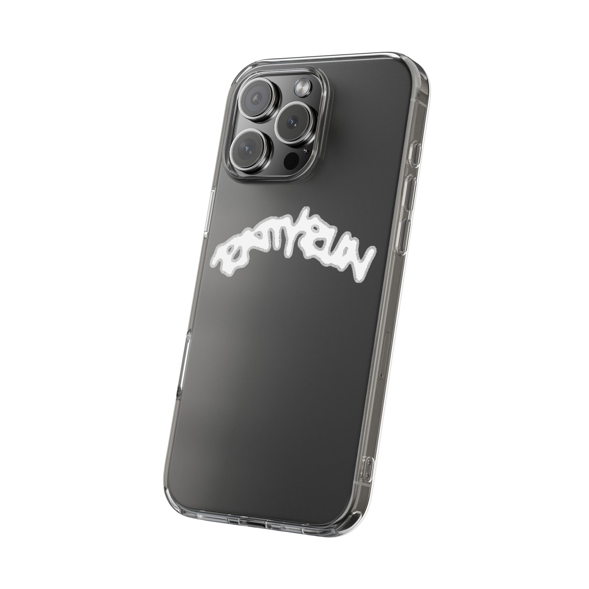 Ratty Run Clear Phone Case 01 Rat Doodles