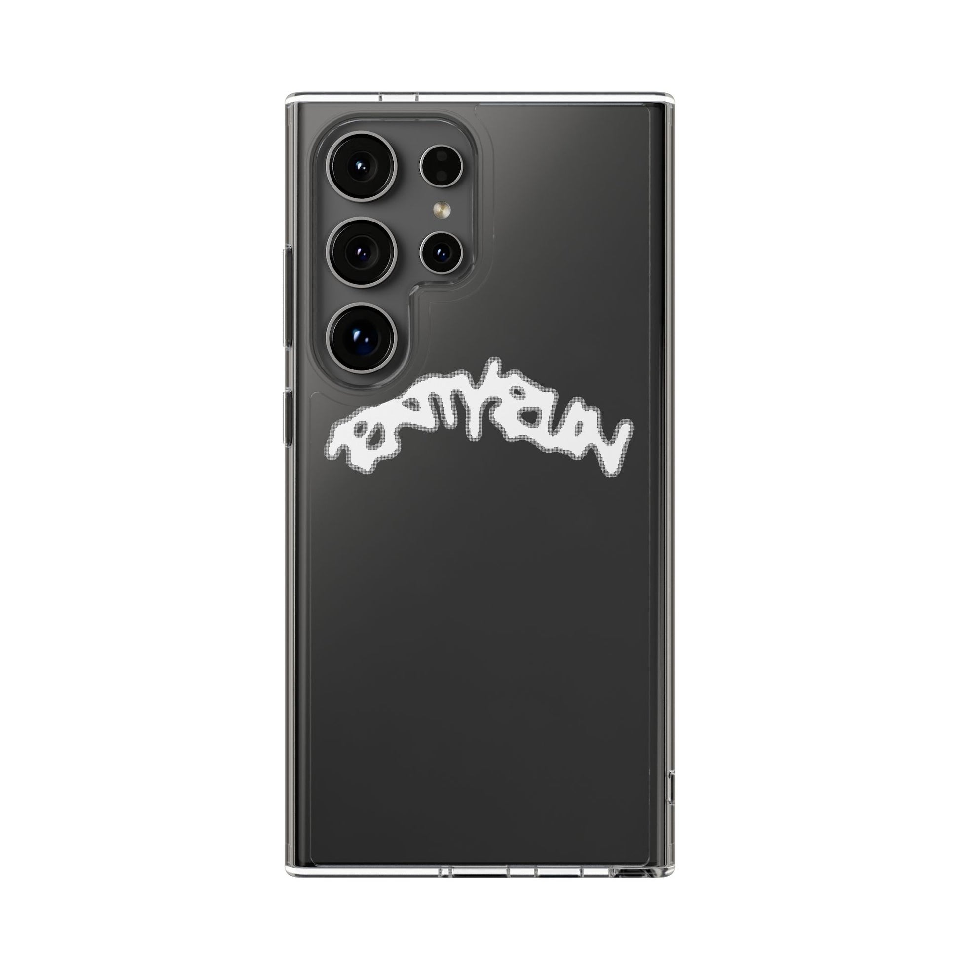 Ratty Run Clear Phone Case 01 Rat Doodles