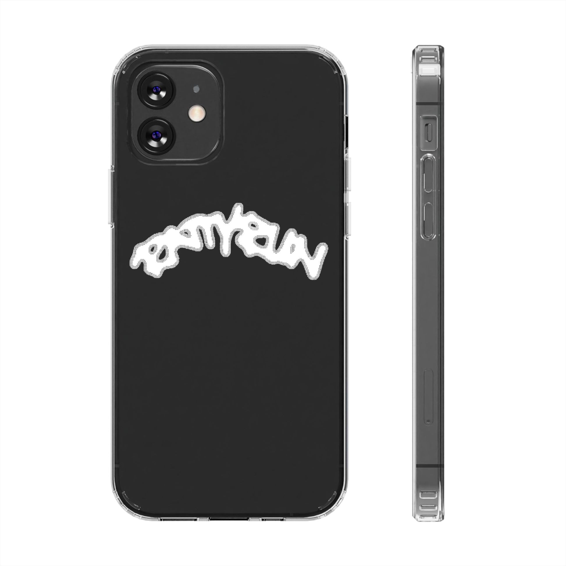 Ratty Run Clear Phone Case 01 Rat Doodles