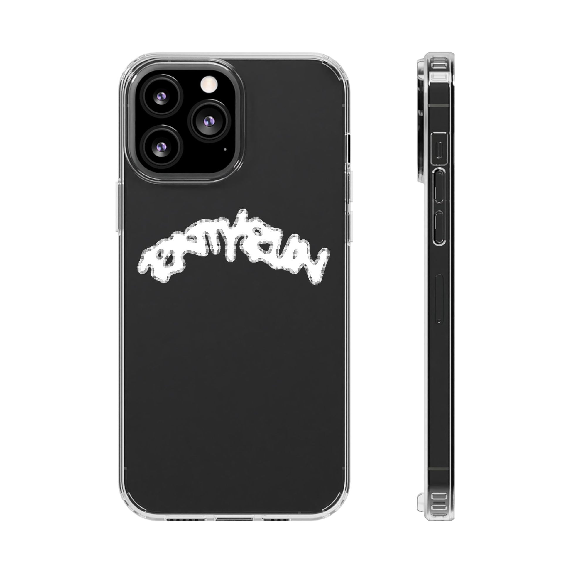 Ratty Run Clear Phone Case 01 Rat Doodles
