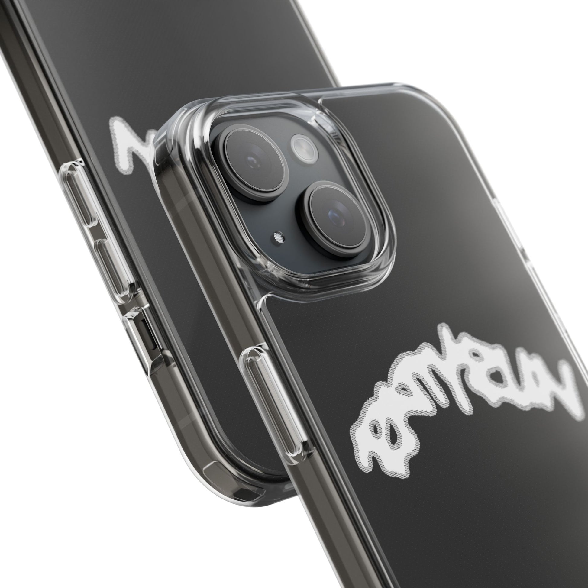 Ratty Run Clear Phone Case 01 Rat Doodles