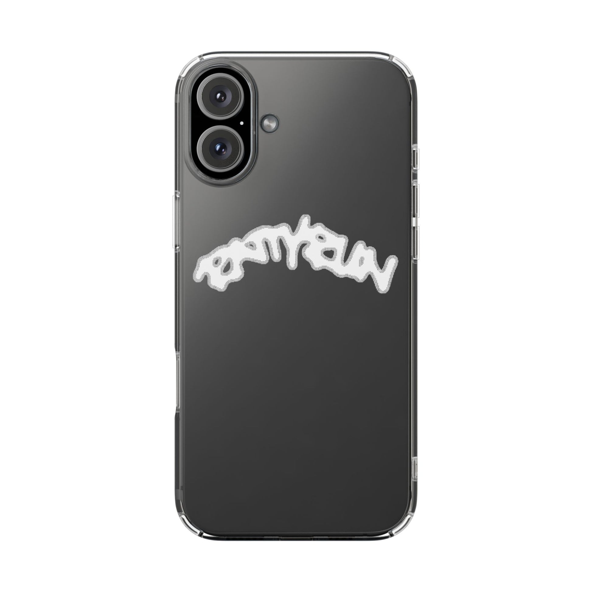 Ratty Run Clear Phone Case 01 Rat Doodles