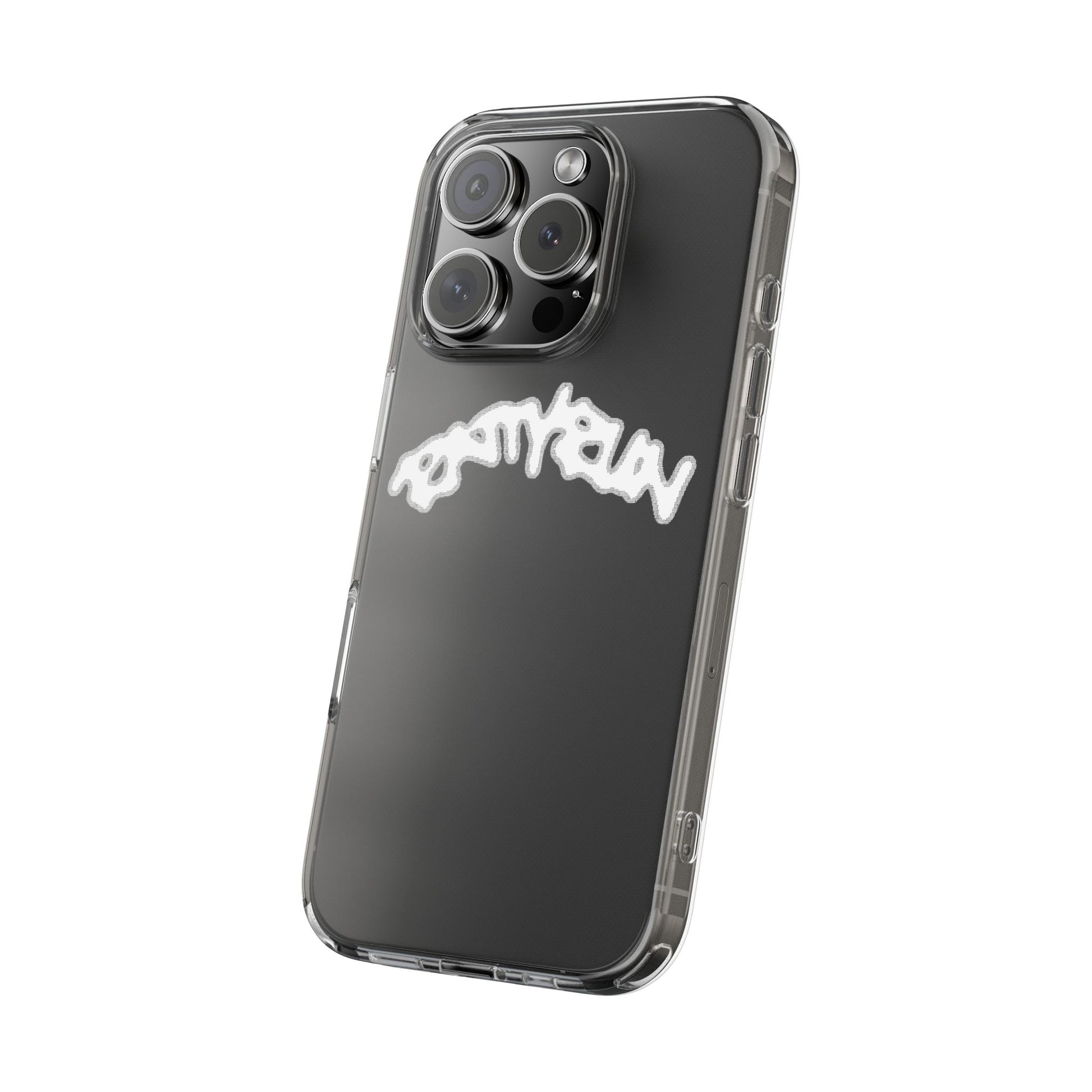 Ratty Run Clear Phone Case 01 Rat Doodles