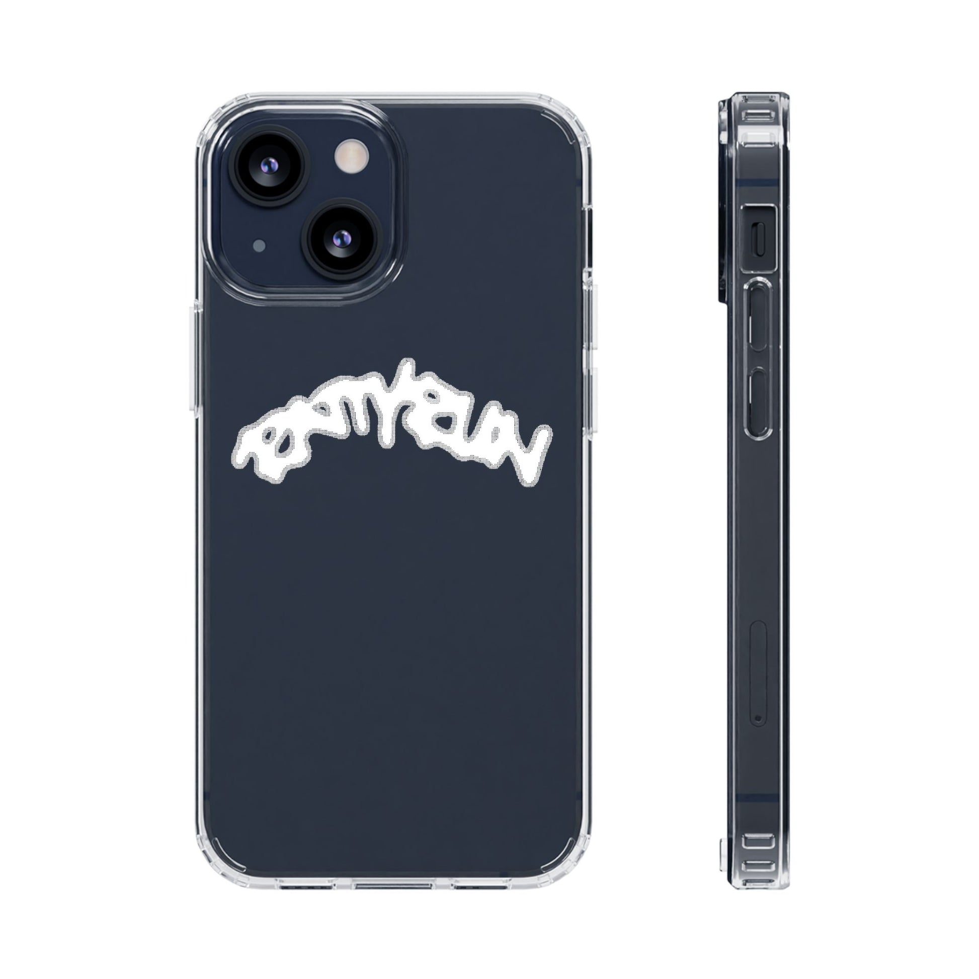 Ratty Run Clear Phone Case 01 Rat Doodles