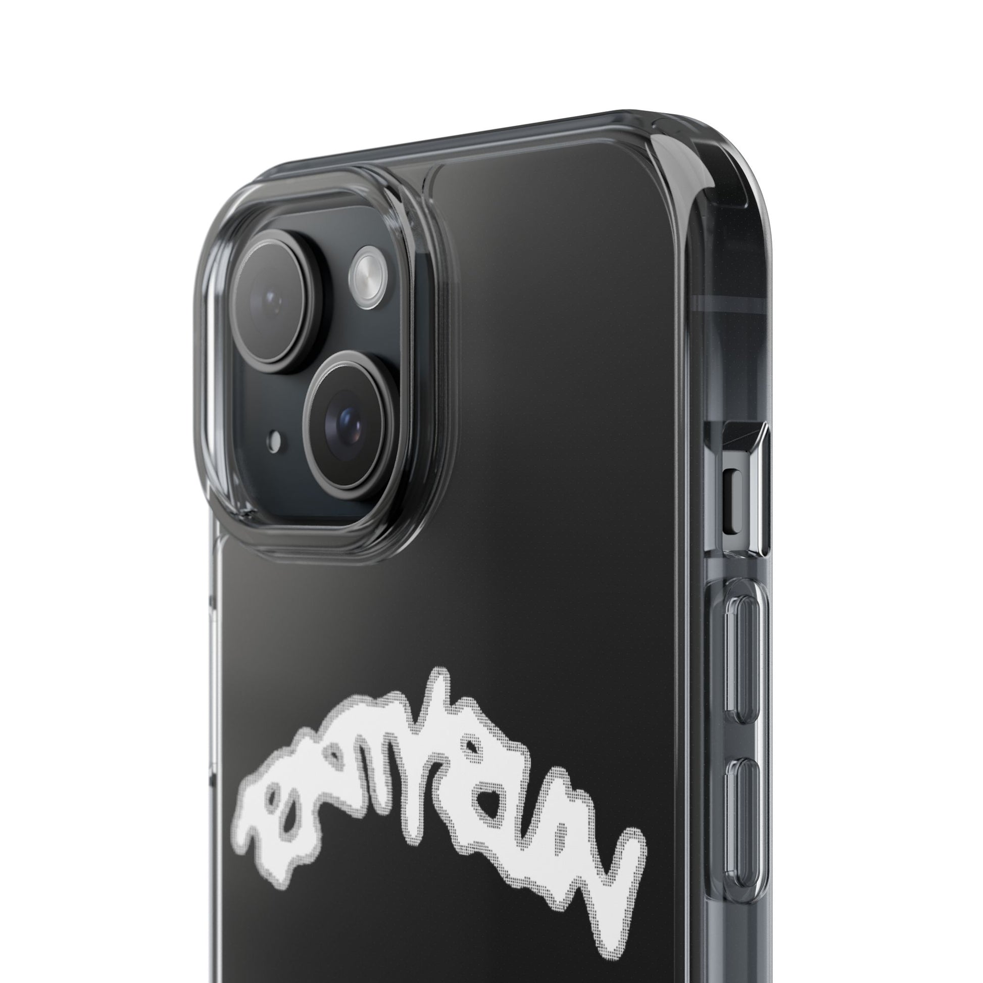 Ratty Run Clear Phone Case 01 Rat Doodles