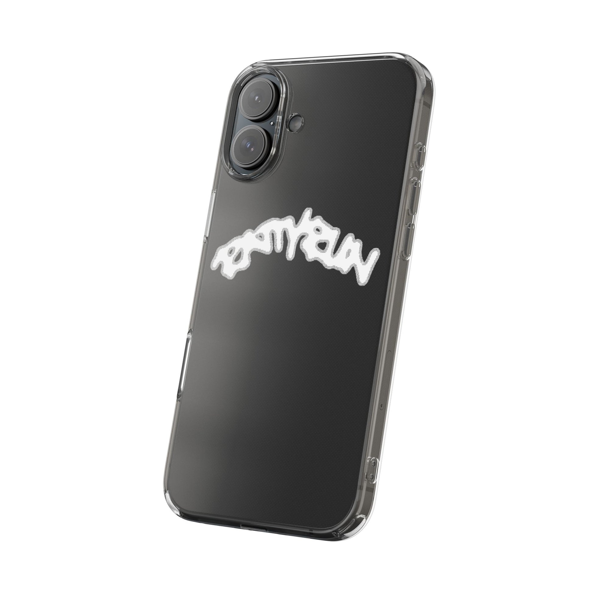 Ratty Run Clear Phone Case 01 Rat Doodles