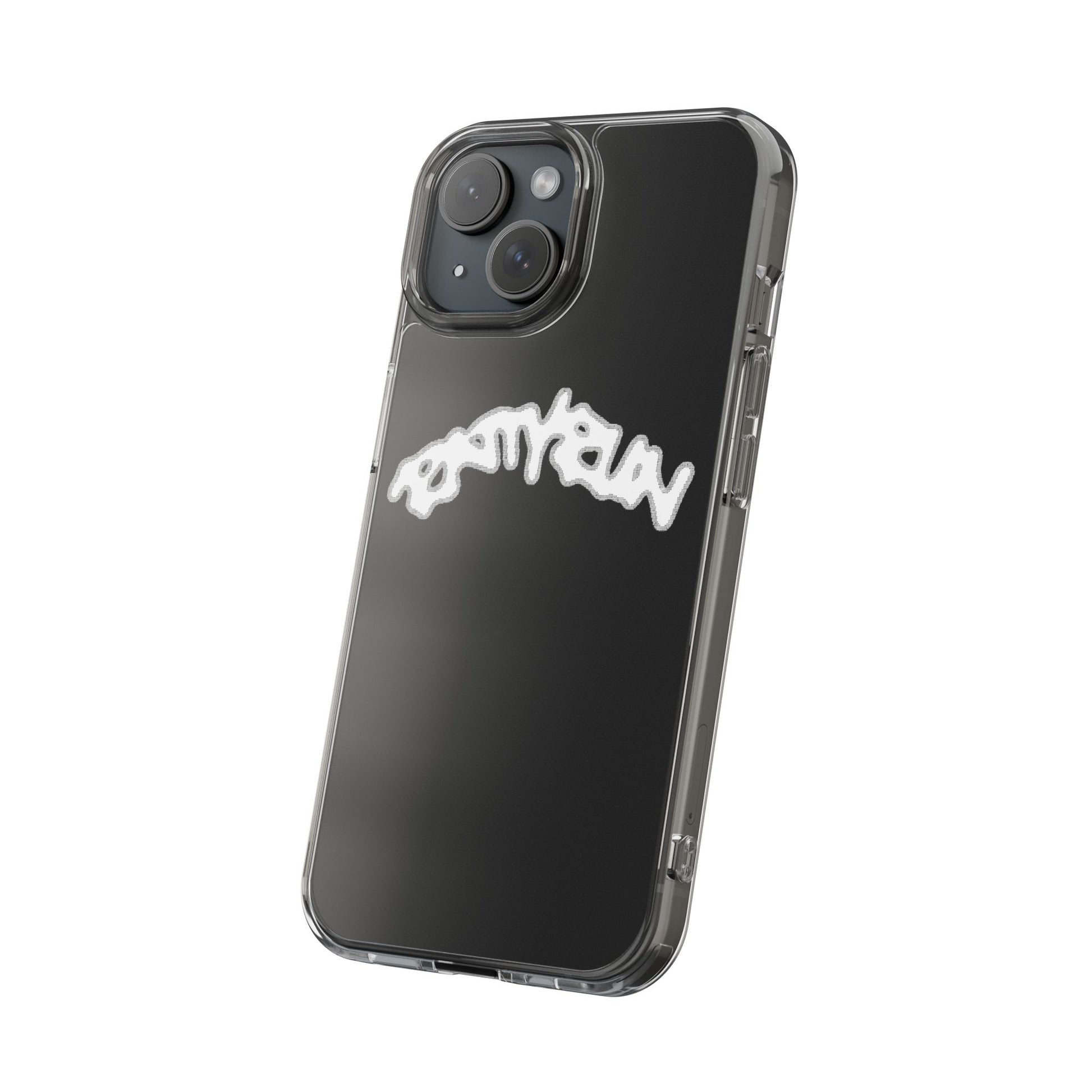 Ratty Run Clear Phone Case 01 Rat Doodles