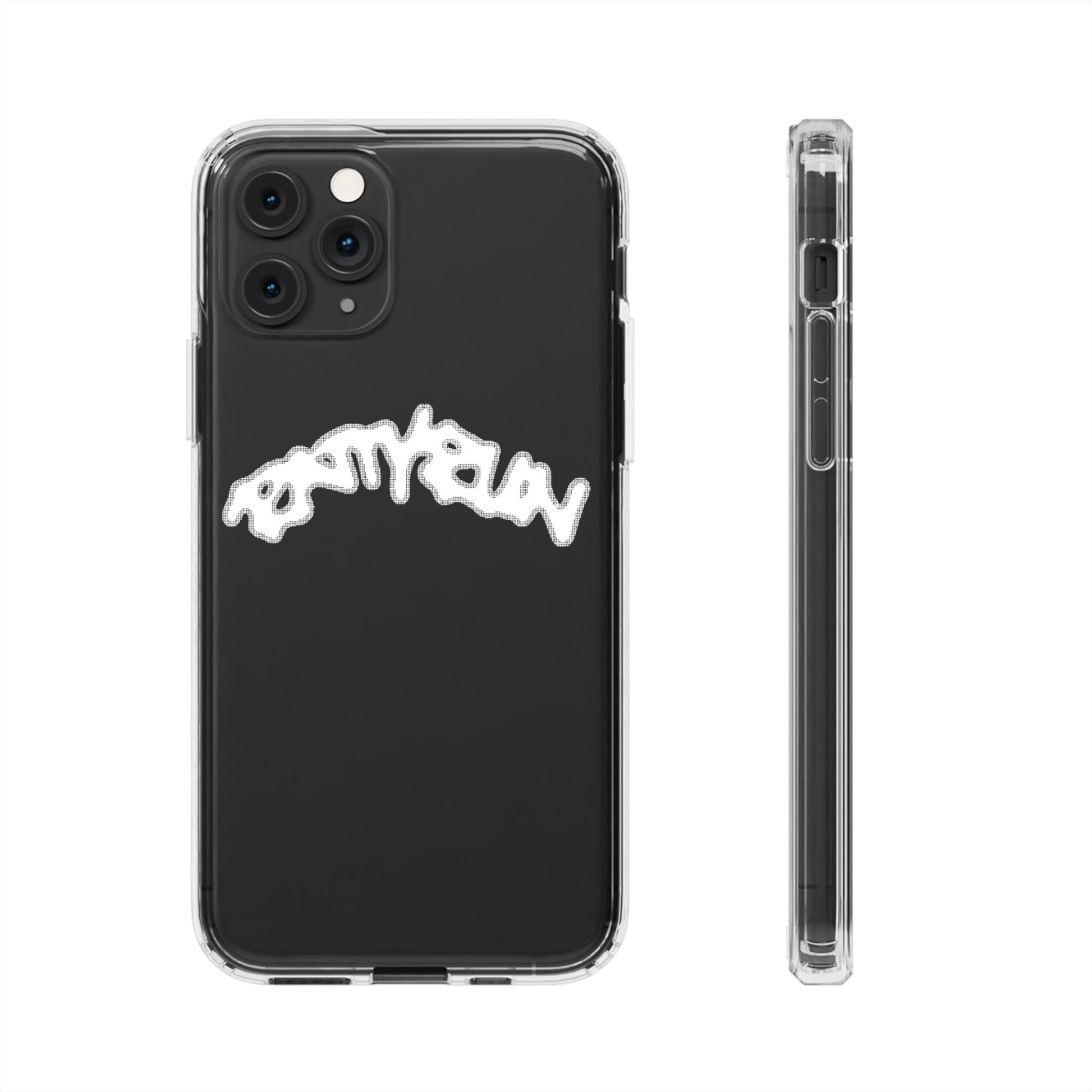 Ratty Run Clear Phone Case 01 Rat Doodles