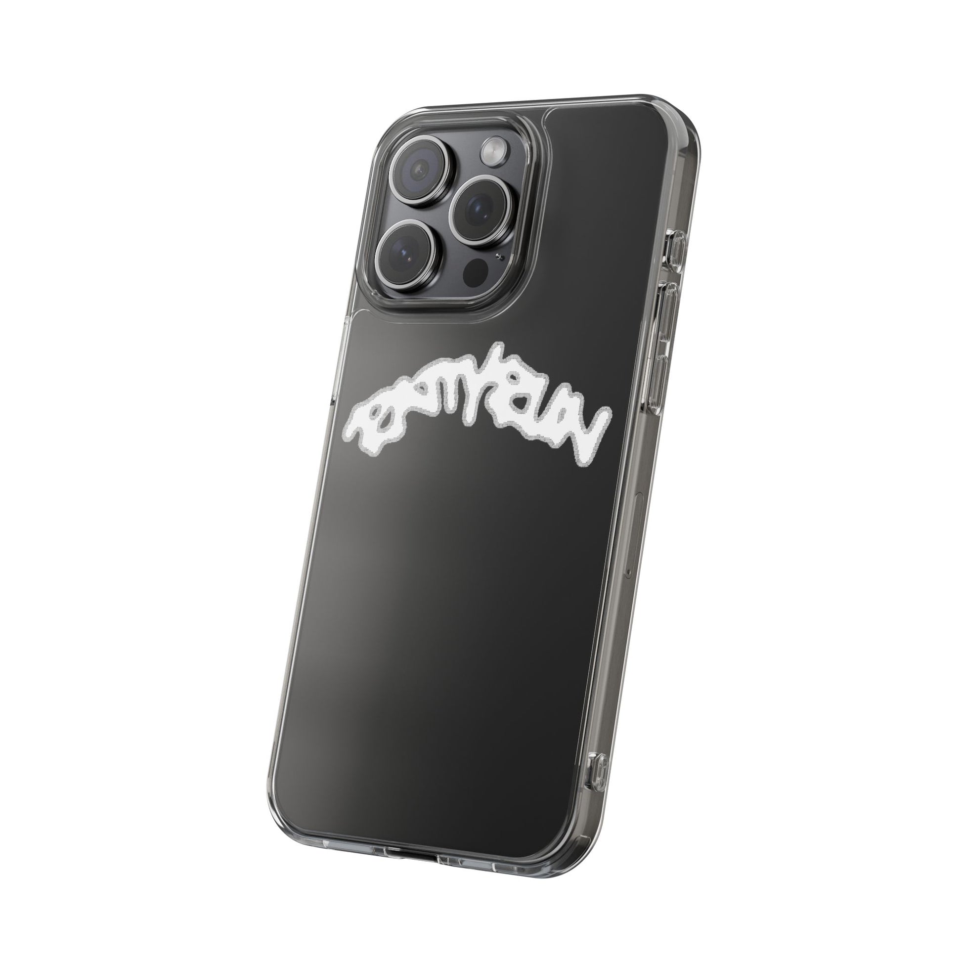 Ratty Run Clear Phone Case 01 Rat Doodles