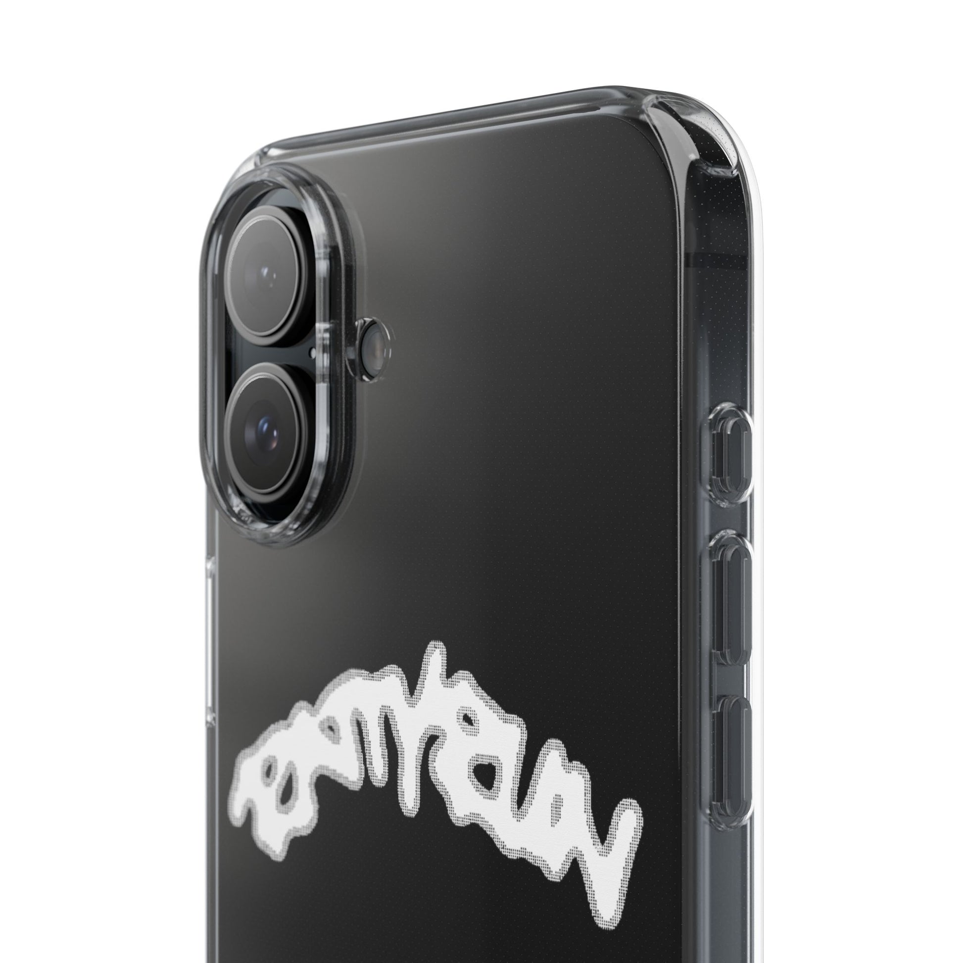 Ratty Run Clear Phone Case 01 Rat Doodles