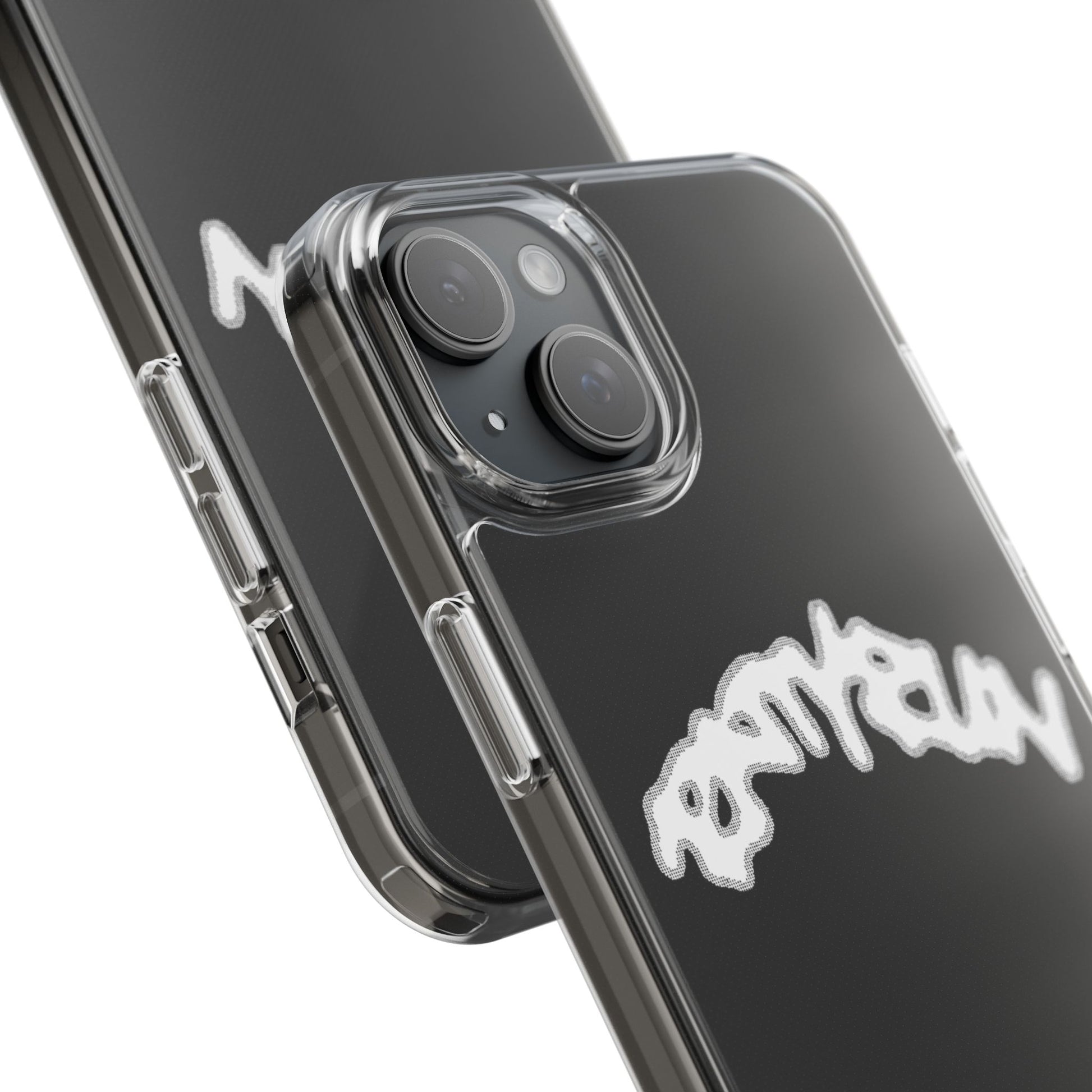 Ratty Run Clear Phone Case 01 Rat Doodles