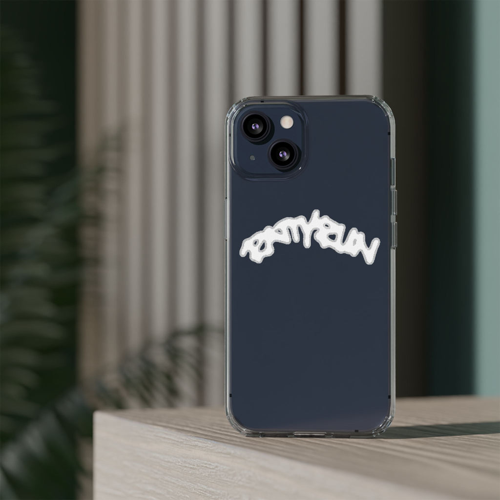 Ratty Run Clear Phone Case 01 Rat Doodles