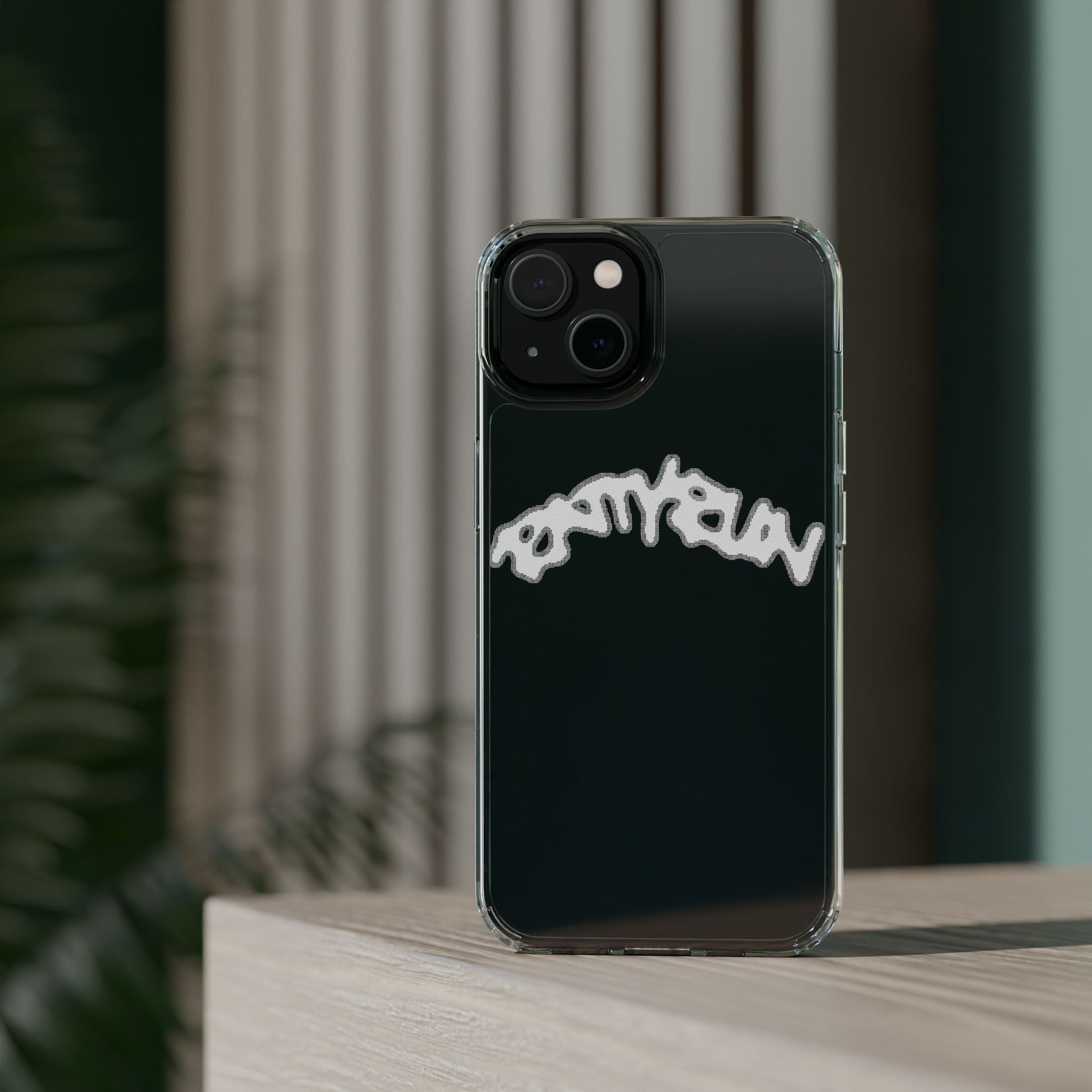 Ratty Run Clear Phone Case 01 Rat Doodles
