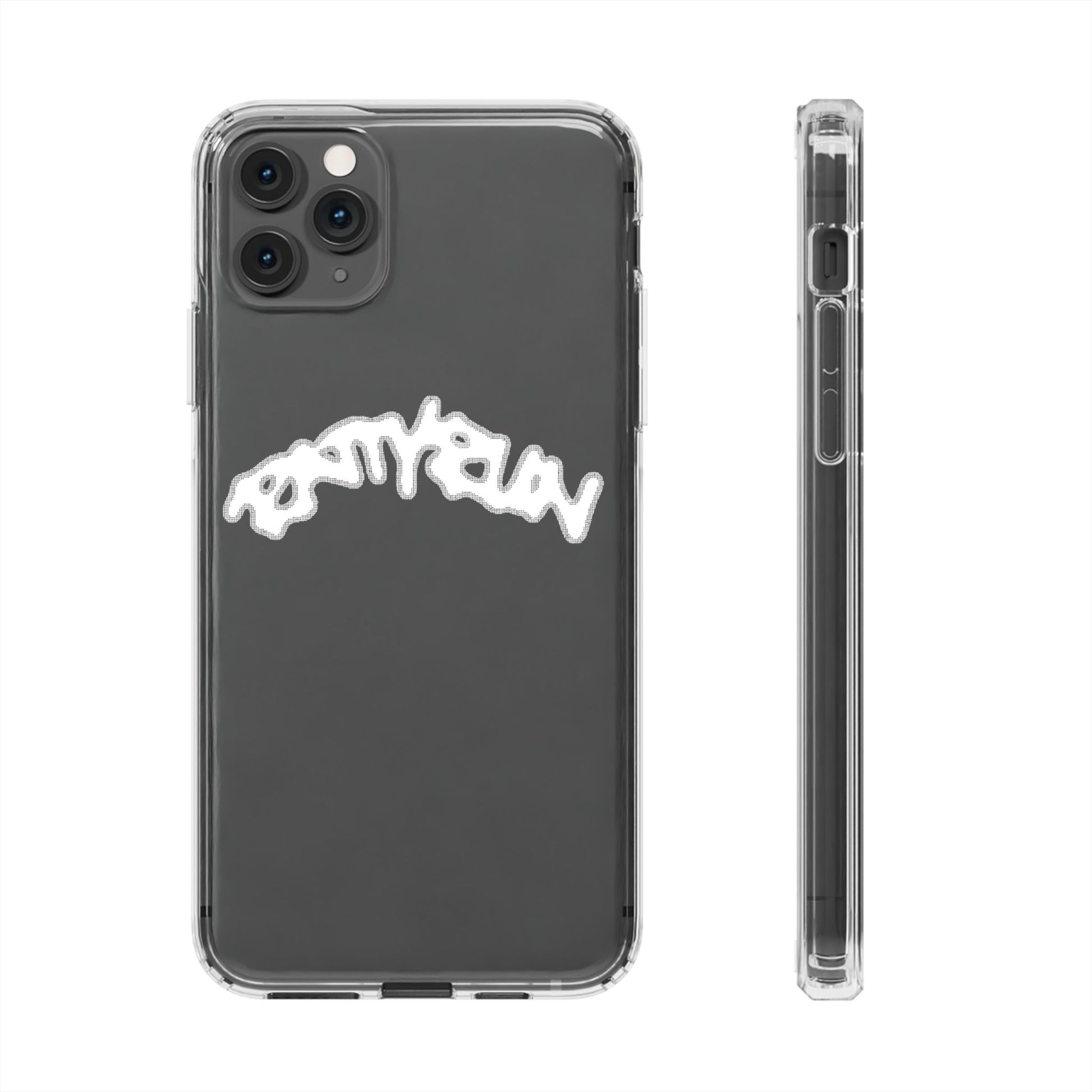 Ratty Run Clear Phone Case 01 Rat Doodles