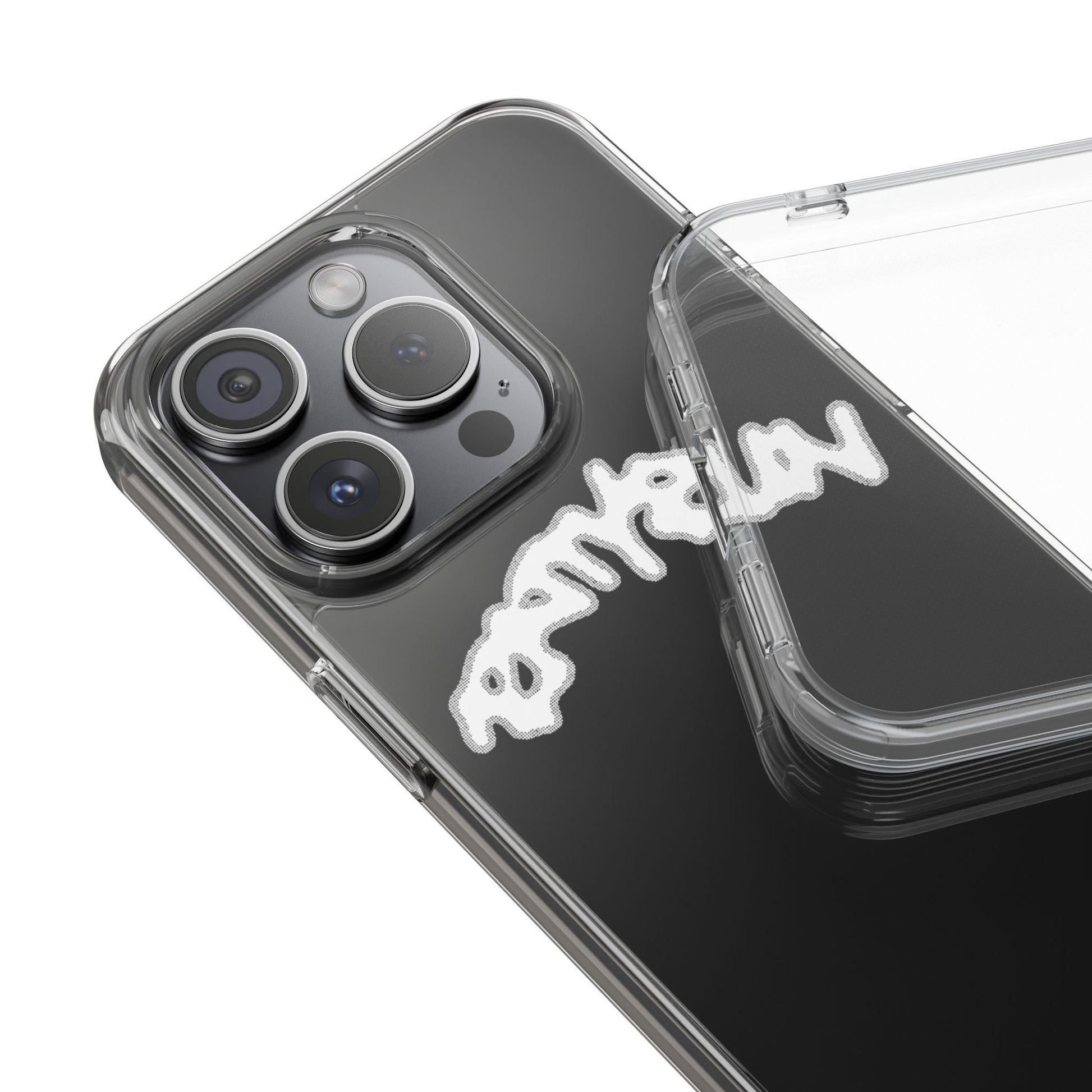 Ratty Run Clear Phone Case 01 Rat Doodles