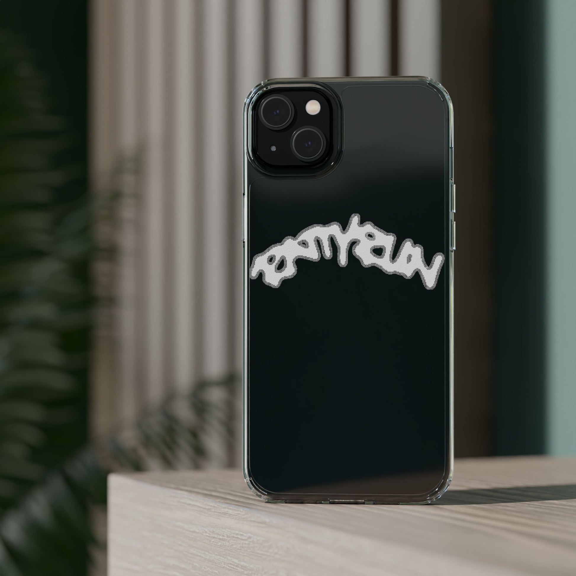 Ratty Run Clear Phone Case 01 Rat Doodles