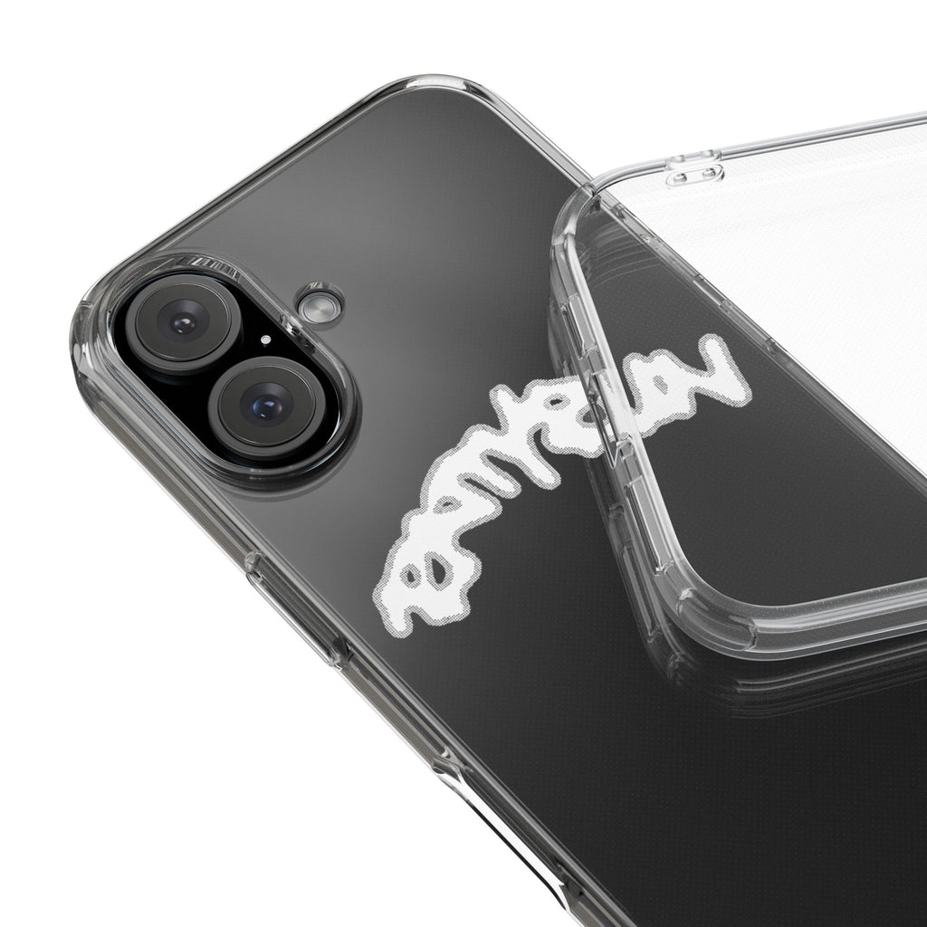 Ratty Run Clear Phone Case 01 Rat Doodles