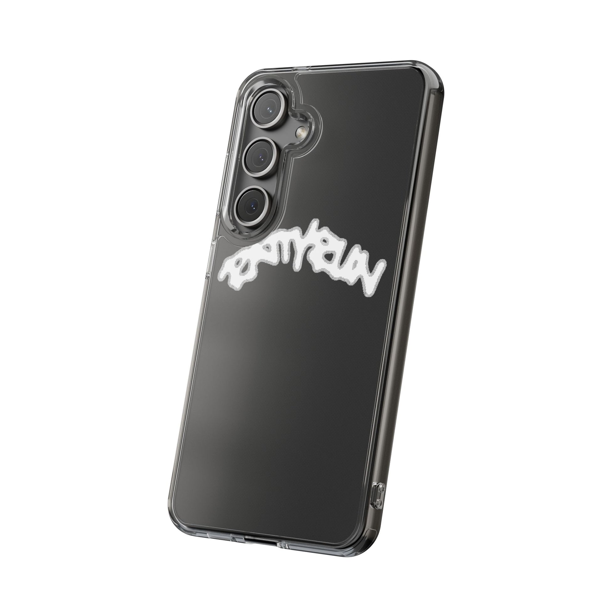 Ratty Run Clear Phone Case 01 Rat Doodles