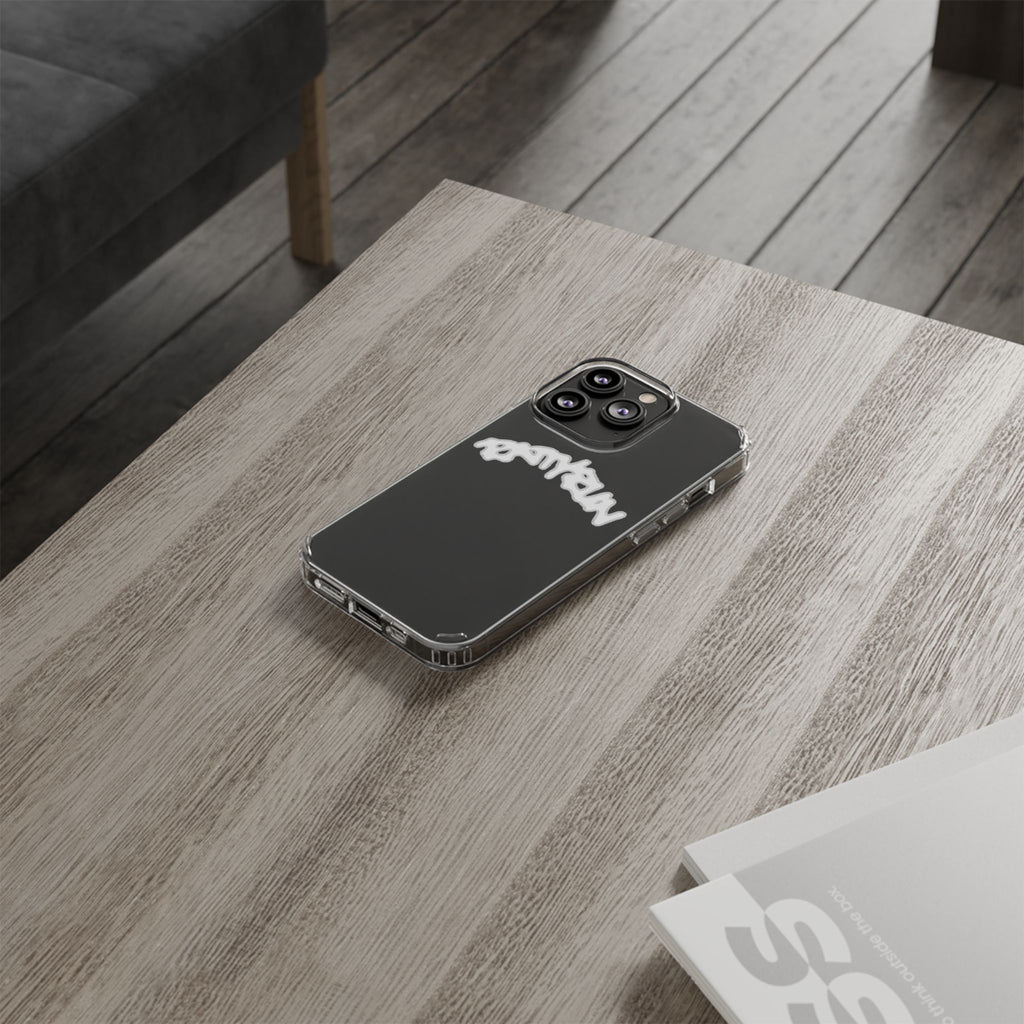 Ratty Run Clear Phone Case 01 Rat Doodles