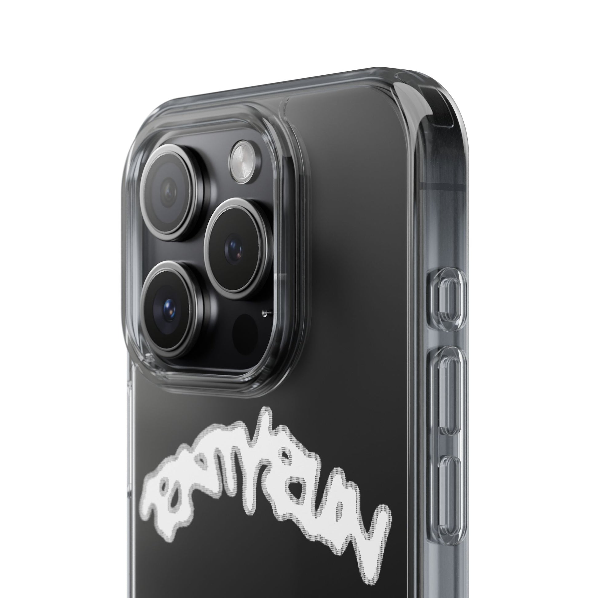 Ratty Run Clear Phone Case 01 Rat Doodles