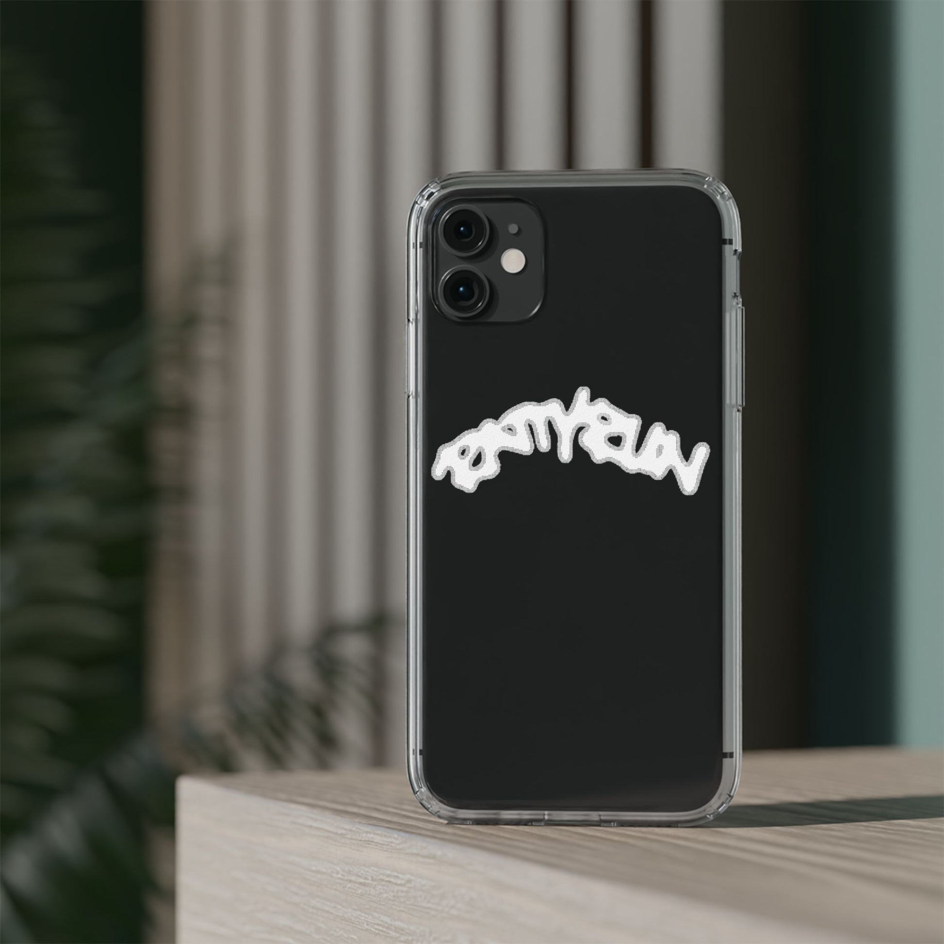 Ratty Run Clear Phone Case 01 Rat Doodles