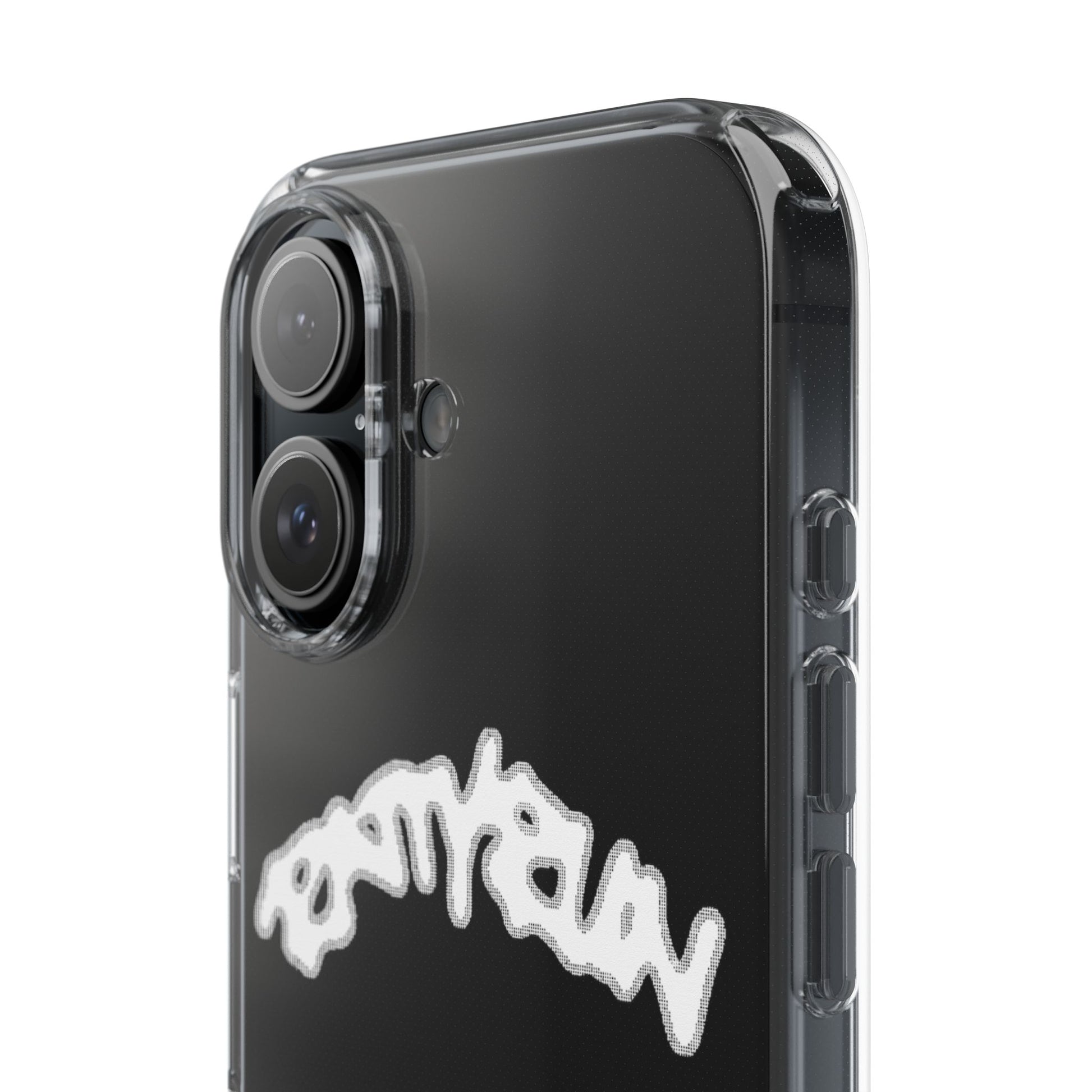 Ratty Run Clear Phone Case 01 Rat Doodles