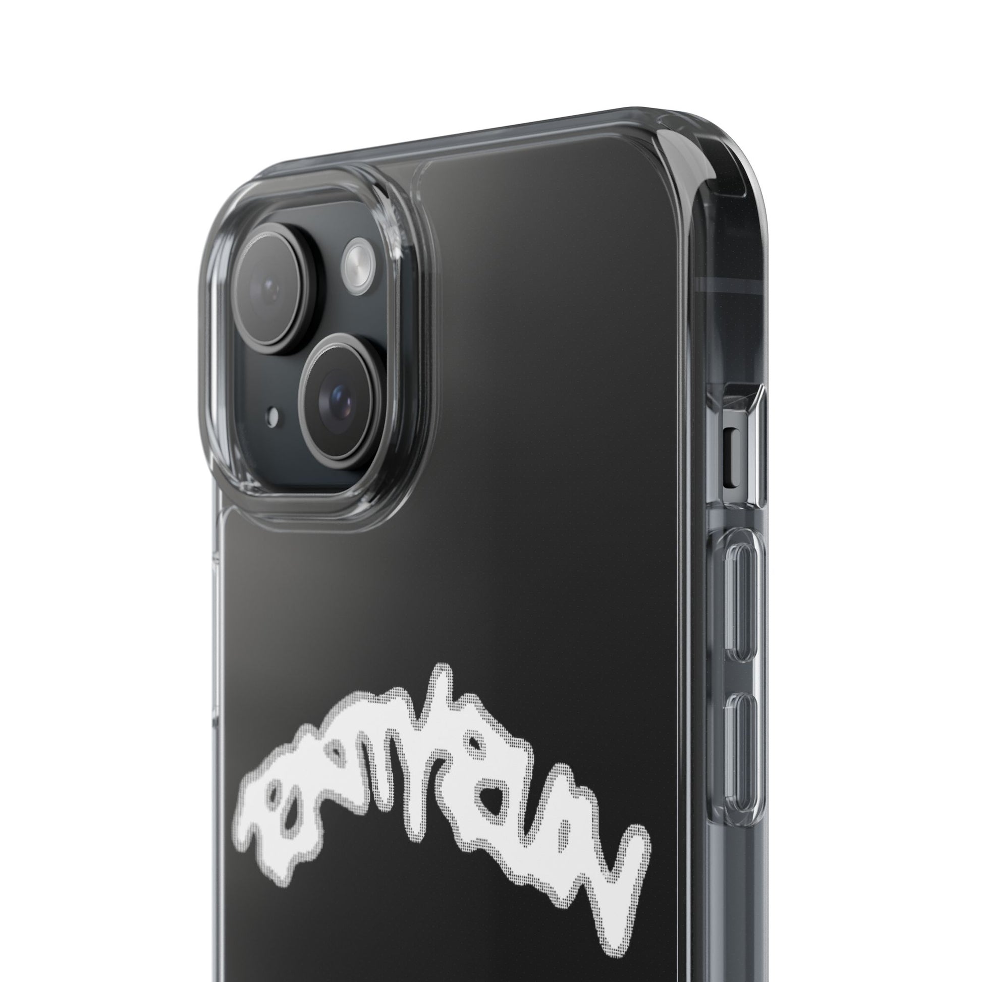 Ratty Run Clear Phone Case 01 Rat Doodles